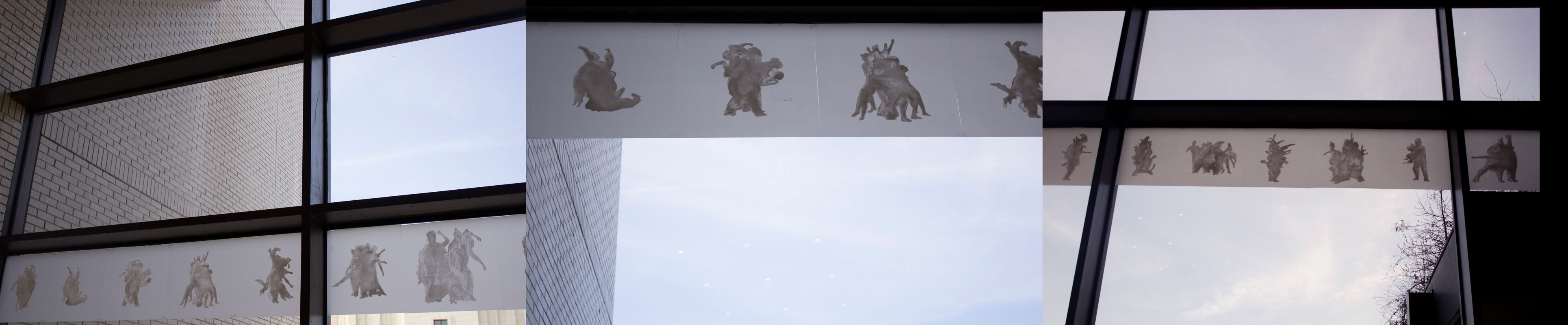 Long boys cloud blobs horizontal scrolling experience